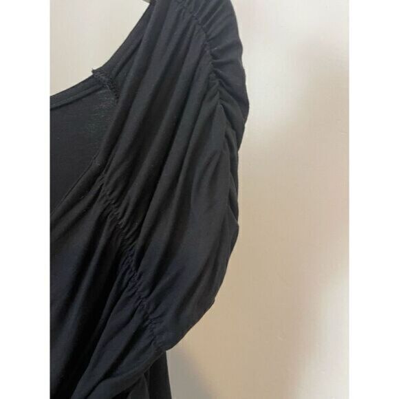White House Black Market Cross Over Drape Ruching Women's‎ Large - Picture 6 of 14